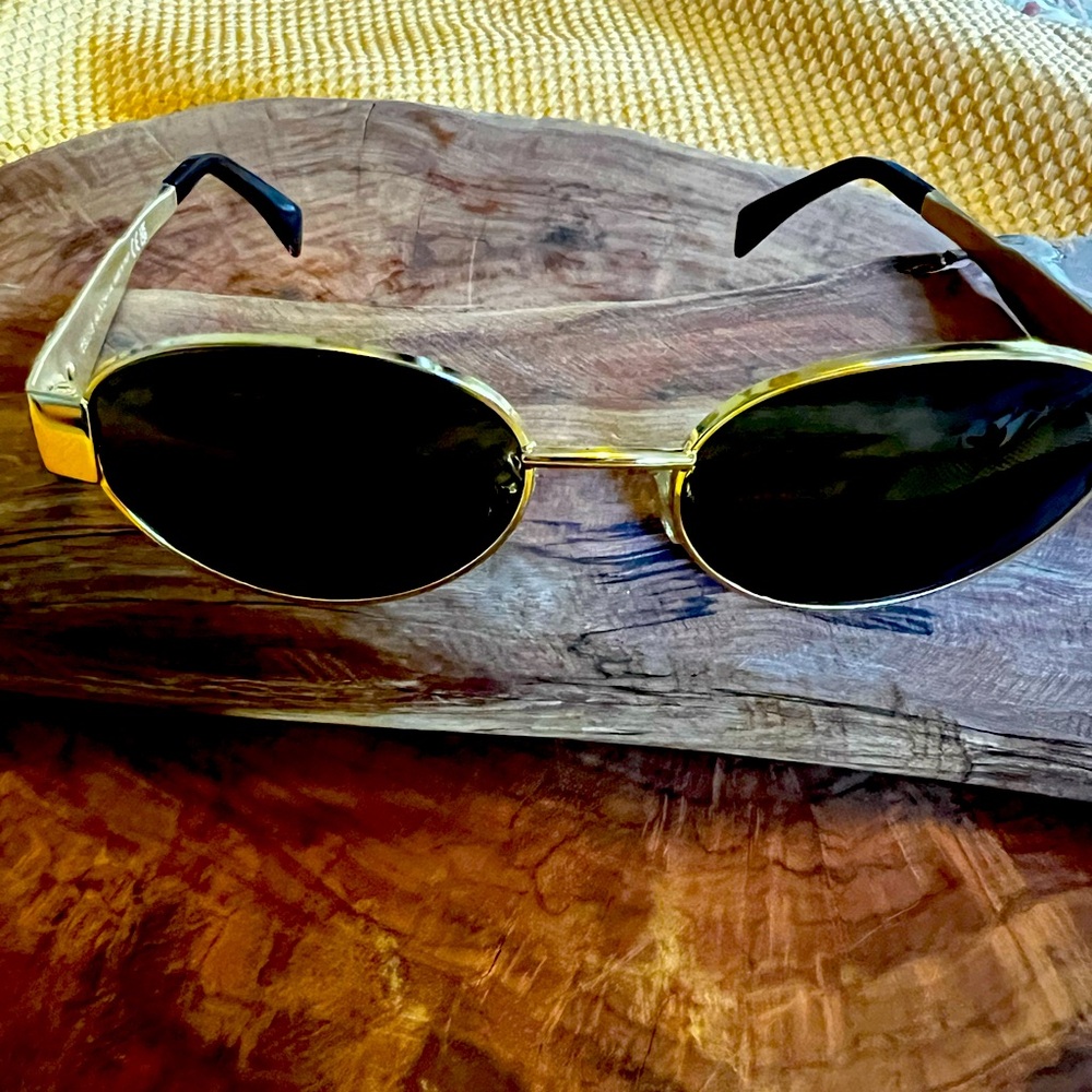 Celine Roland Opticien Lunitier Triomphe Metal Oval Glasses